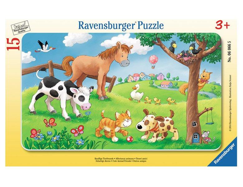 Ravensburger  Puzzle Knuffige Tierfreunde (15Teile) 