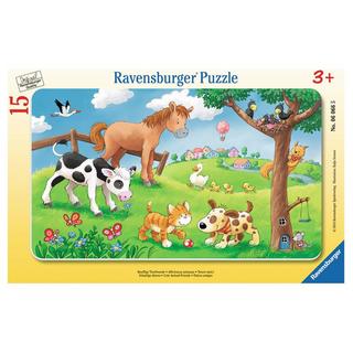 Ravensburger  Puzzle Knuffige Tierfreunde (15Teile) 