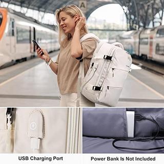 Only-bags.store Sac à dos de voyage s, sac à dos de bagage à main pour avion Lufthansa, sac à dos pour ordinateur portable de 15,6 pouces pour le travail et l'école, sac à dos de jour décontracté, sac d'école, taille cabine, port de charge USB  