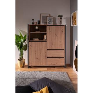 Calicosy Buffet haut 2 portes 2 tiroirs L120 cm - DENVER  
