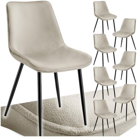 Tectake Set Stuhl Monroe Samtoptik  