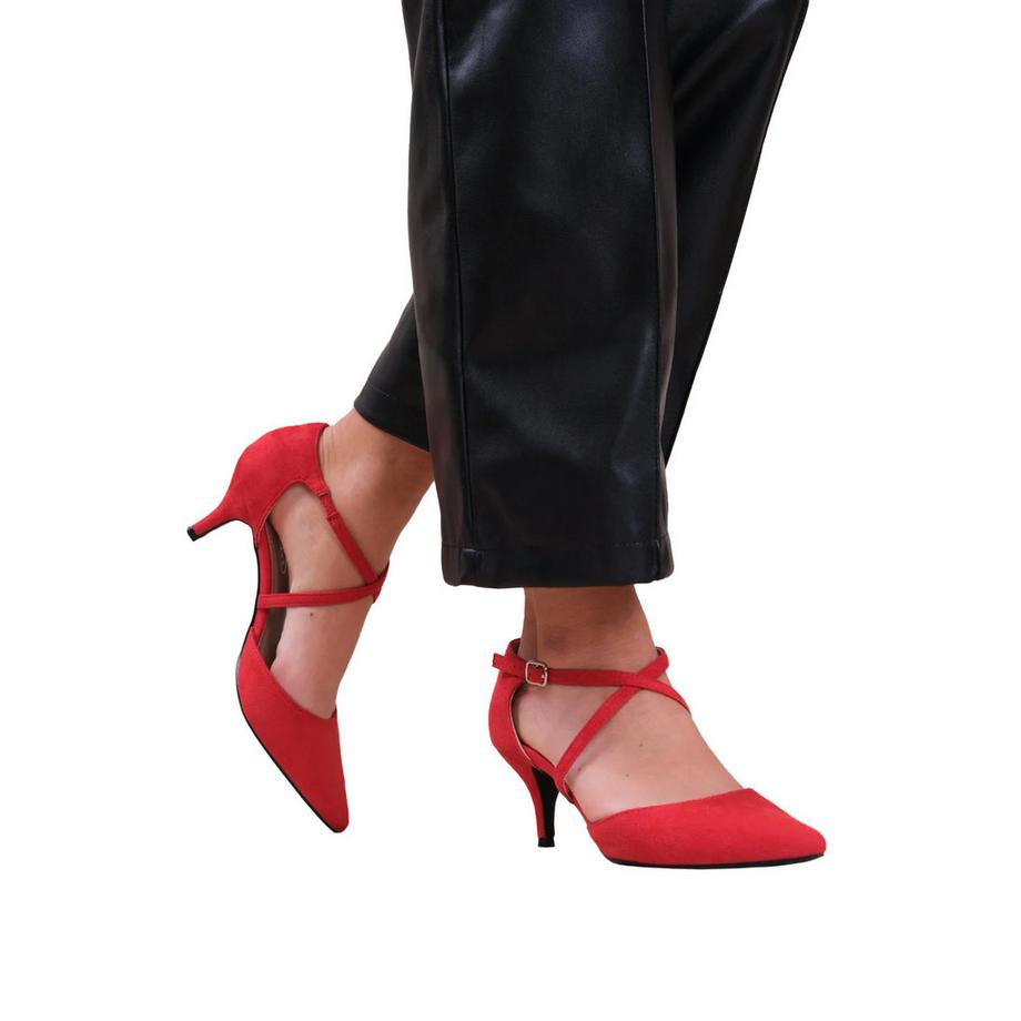 Where's That From Kennedi Scarpe con Tacco in Pelle Scamosciata  