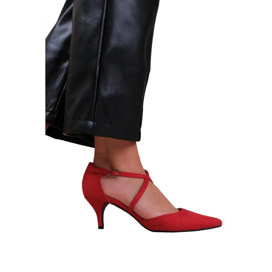 Where's That From Kennedi Scarpe con Tacco in Pelle Scamosciata  