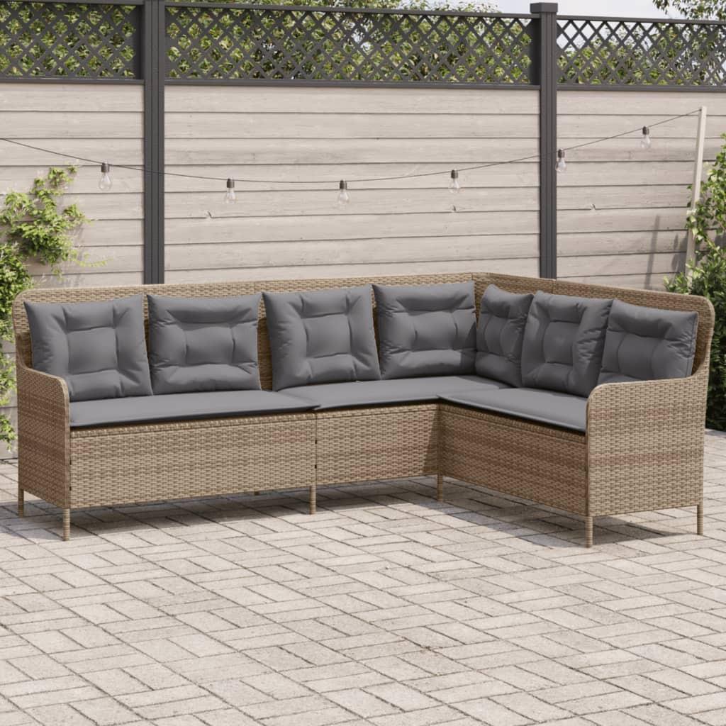 VidaXL Canapé de jardin rotin synthétique  