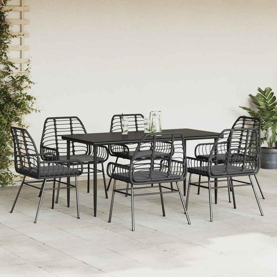 VidaXL Garten essgruppe poly-rattan  