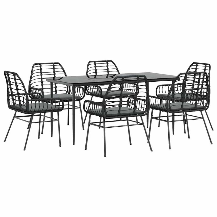 Garten essgruppe poly-rattan