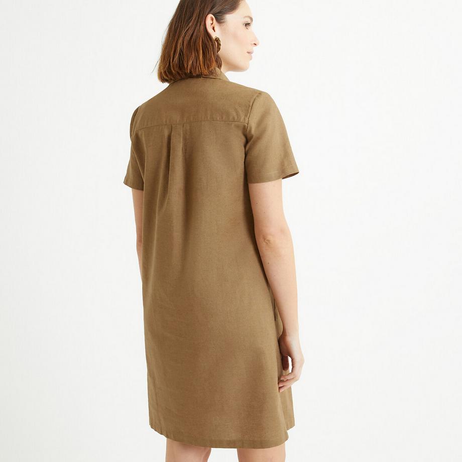 La Redoute Collections Robe Mi-Longue Demi-Lin  