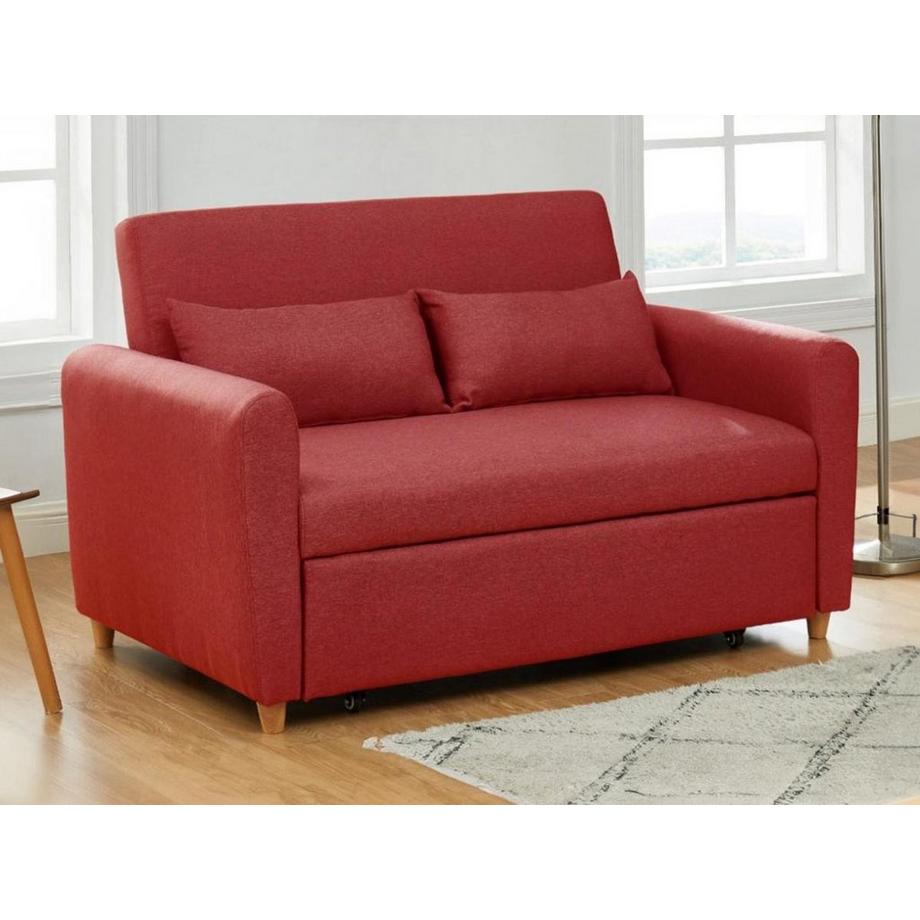 Vente-unique Schlafsofa 2Sitzer AYLA Stoff  