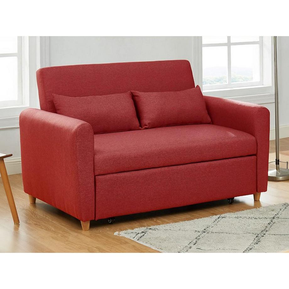 Vente-unique Schlafsofa 2Sitzer AYLA Stoff  