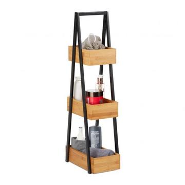 Badezimmerregal aus Bambus mit 3 Ablagen