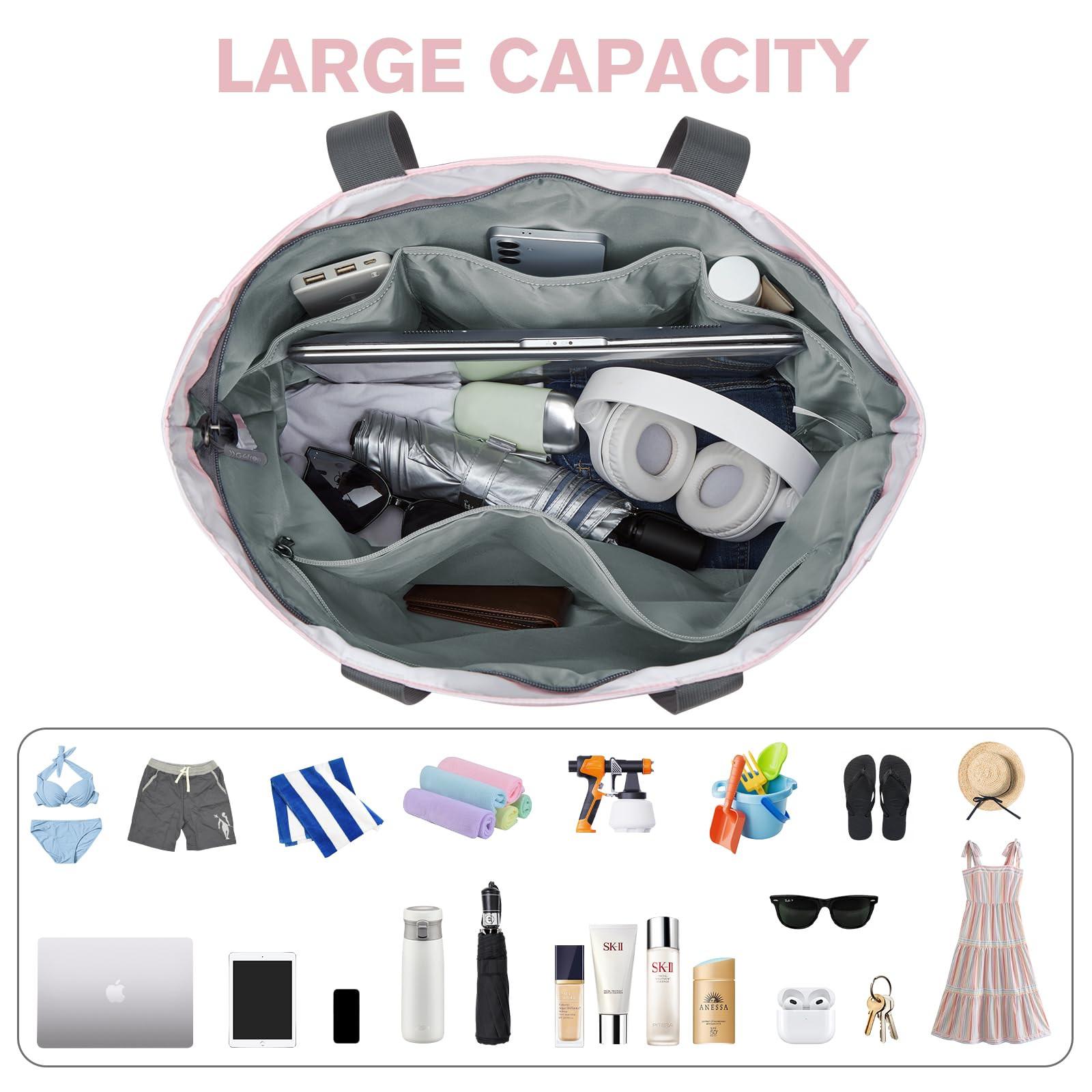 Only-bags.store Familien Faltbare Gestreifte Strandtasche  