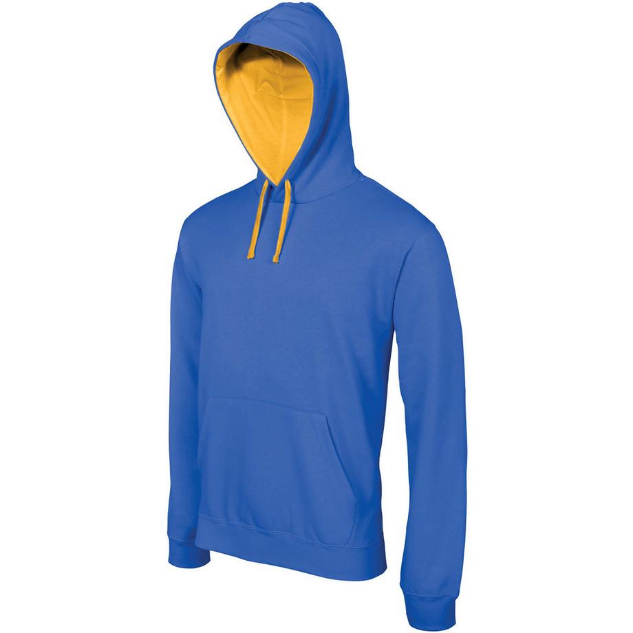 sweatshirt à capuche contrastée
