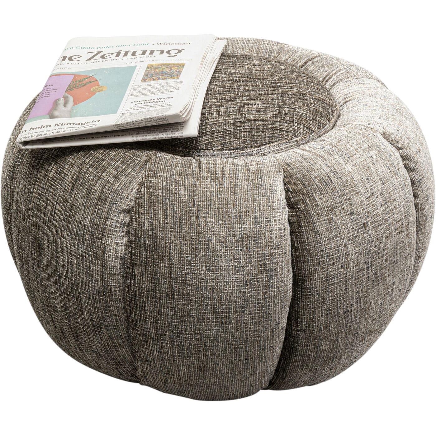 KARE Design Tabouret Fiori gris rond 52  