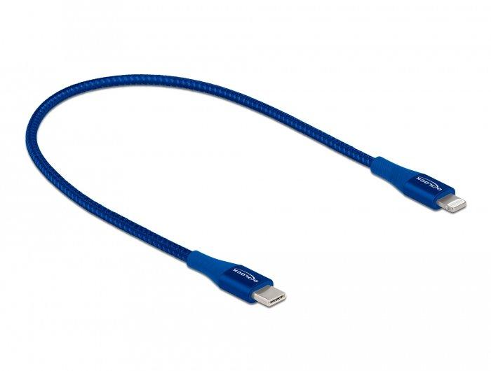 DeLock  85415 USB Kabel 0,5 m USB 2.0 USB A Lightning Blau 