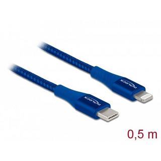 DeLock  85415 USB Kabel 0,5 m USB 2.0 USB A Lightning Blau 