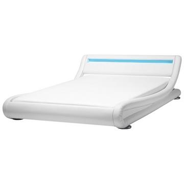 Letto con LED en Pelle sintetica Glamour AVIGNON