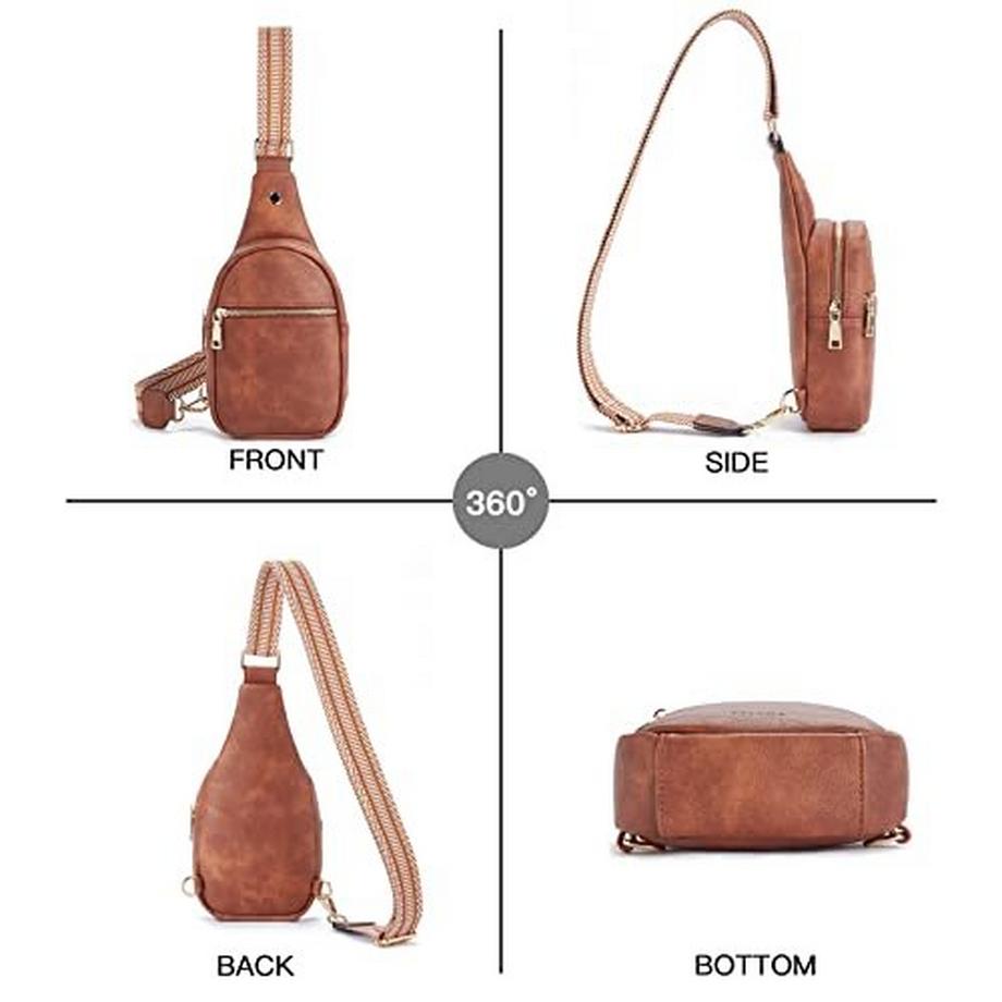 Only-bags.store Sac Bandoulière Poitrine Cuir PU Crossbody  