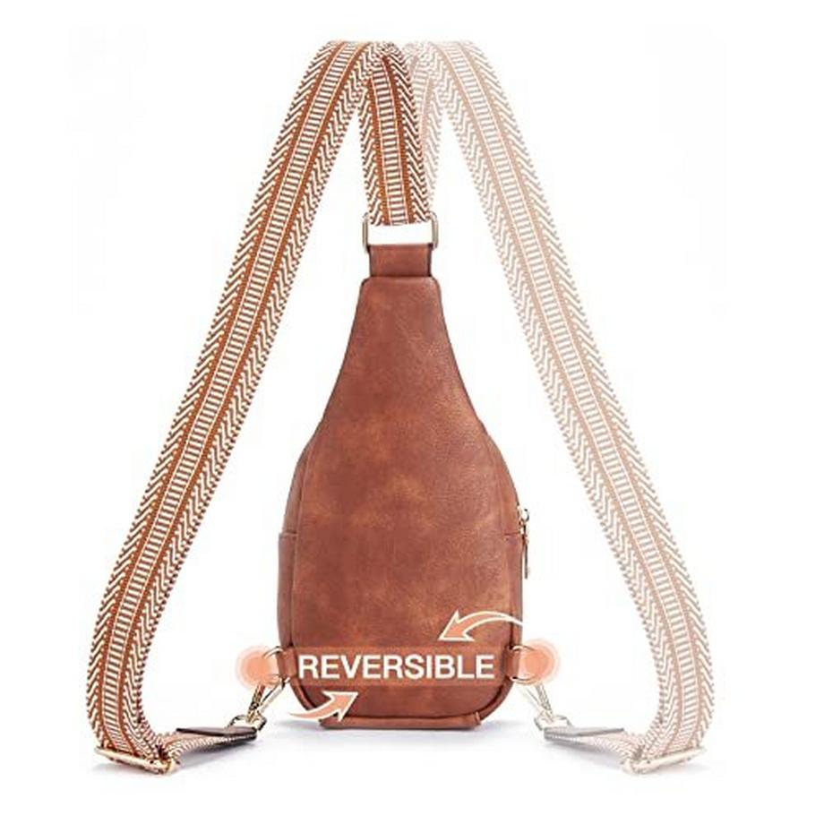 Only-bags.store Sac Bandoulière Poitrine Cuir PU Crossbody  