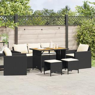 VidaXL set divano da giardino Polirattan  