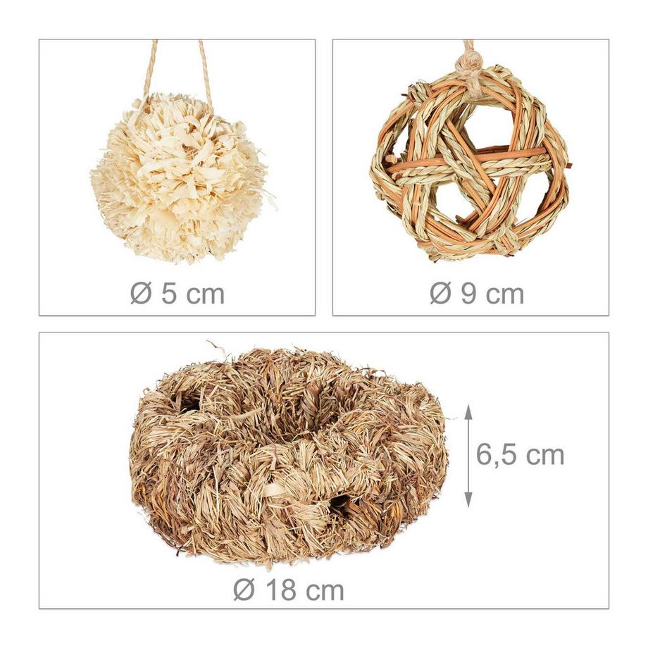 Northix  Hamster-Zubehör-Set 5-tlg. 