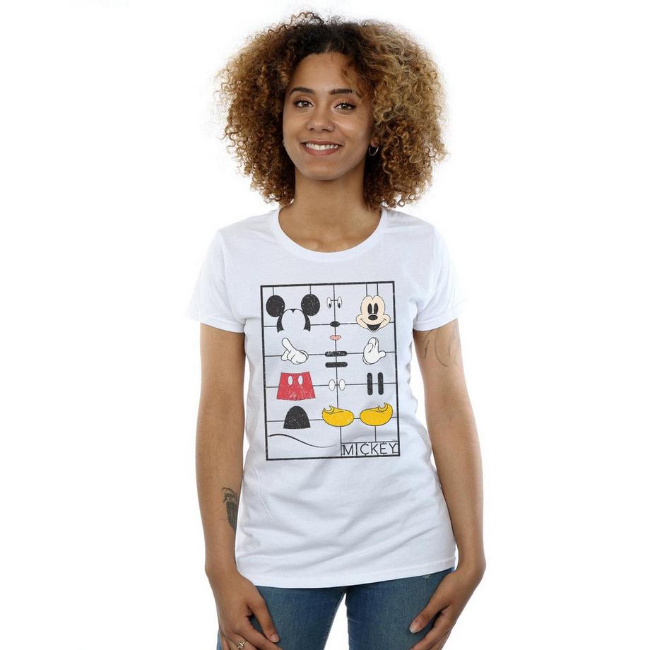 Disney Mickey Mouse T-Shirt Déconstruit  