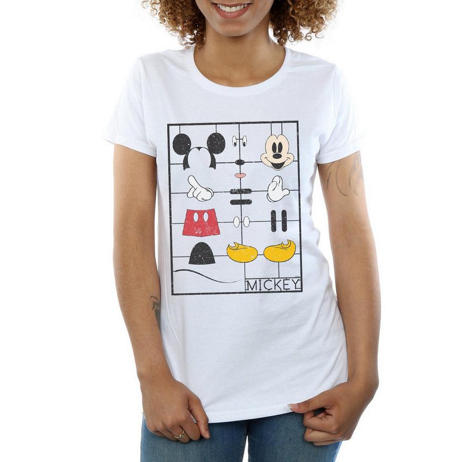Disney Mickey Mouse T-Shirt Déconstruit  