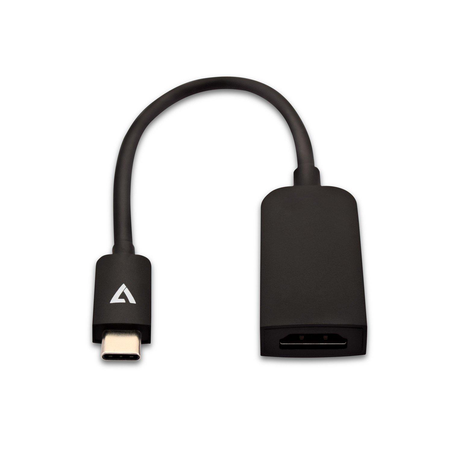 V7  V7 Flacher Adapter mit USB-C-Stecker zu HDMI®-Buchse, 