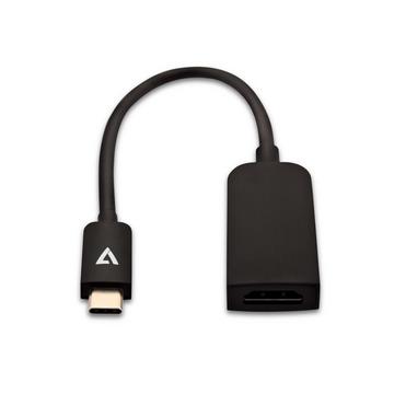 V7 Flacher Adapter mit USB-C-Stecker zu HDMI®-Buchse,