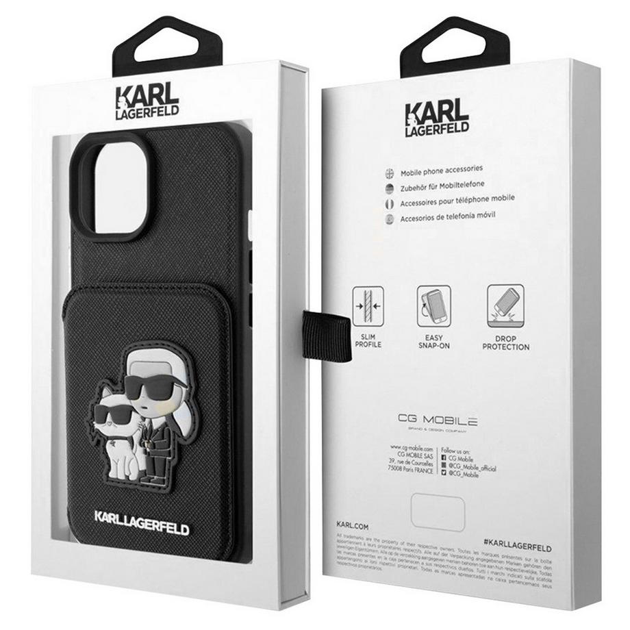 KARL LAGERFELD  Hülle iPhone 15 Plus Saffiano 