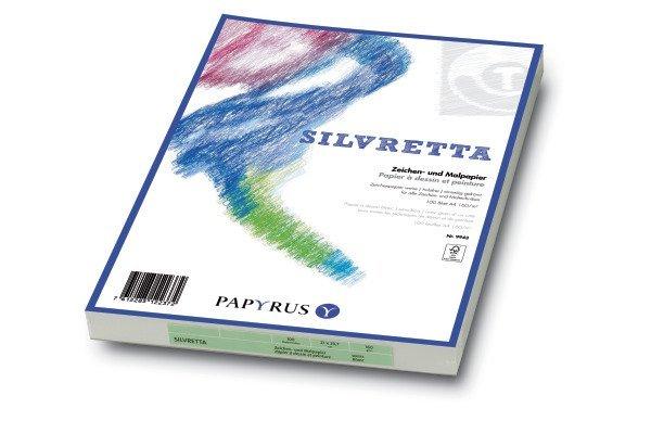 Papyrus Schulzeichenpapier Silvretta, 100 Stk 180 gm², A2, 42 x 59,4 cm  