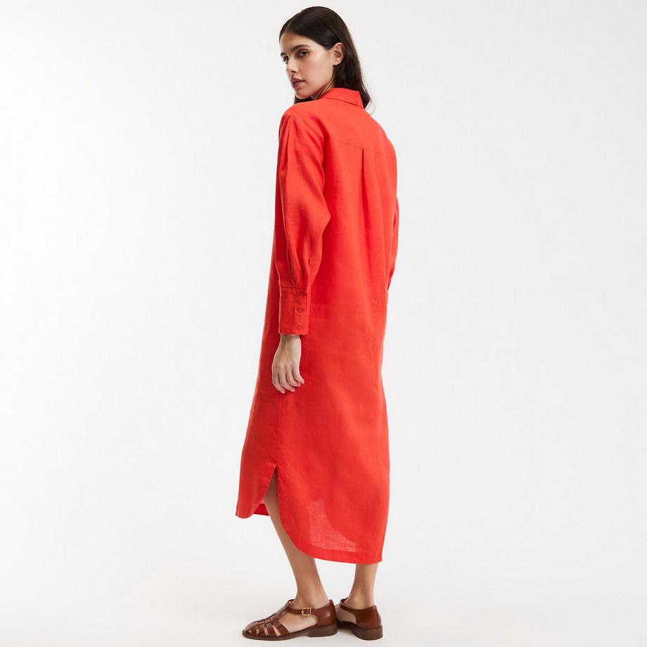 La Redoute Collections Gerade geschnittenes Hemdblusenkleid  