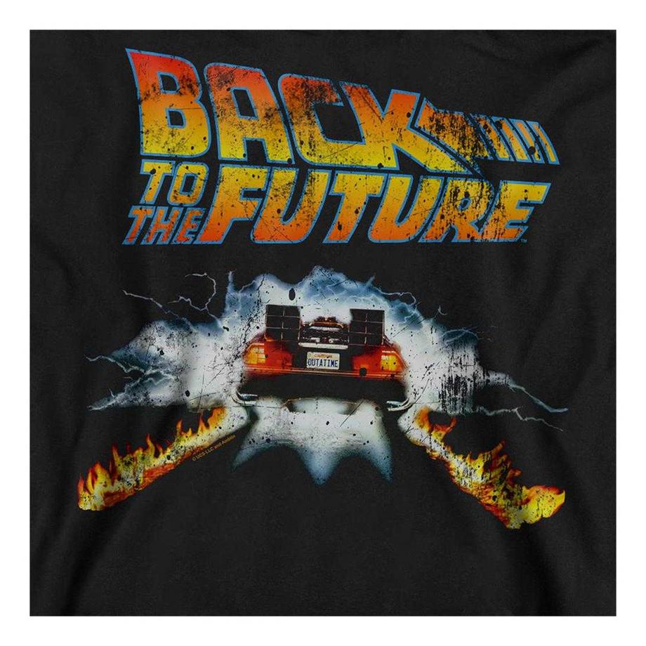 Back To The Future T-Shirt Manches Longues avec Motif Delorean  