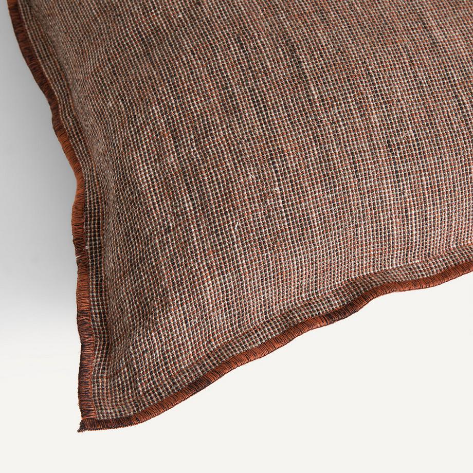 AM.PM Missia Housse de Coussin en Lin Tissé  