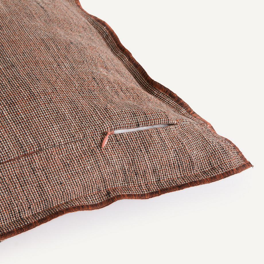 AM.PM Missia Housse de Coussin en Lin Tissé  