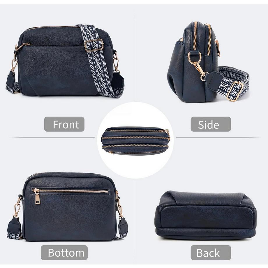 Only-bags.store Diebstahlsichere Umhängetasche mittlerer Größe, RFID blockierende Handtasche, Umhängetasche  