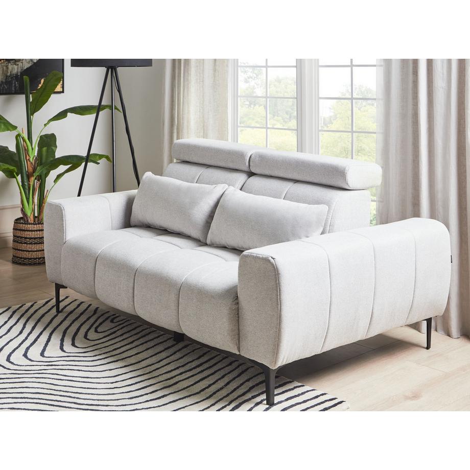 Beliani Canapé 2 places en Tissu Moderne VEGAMO  