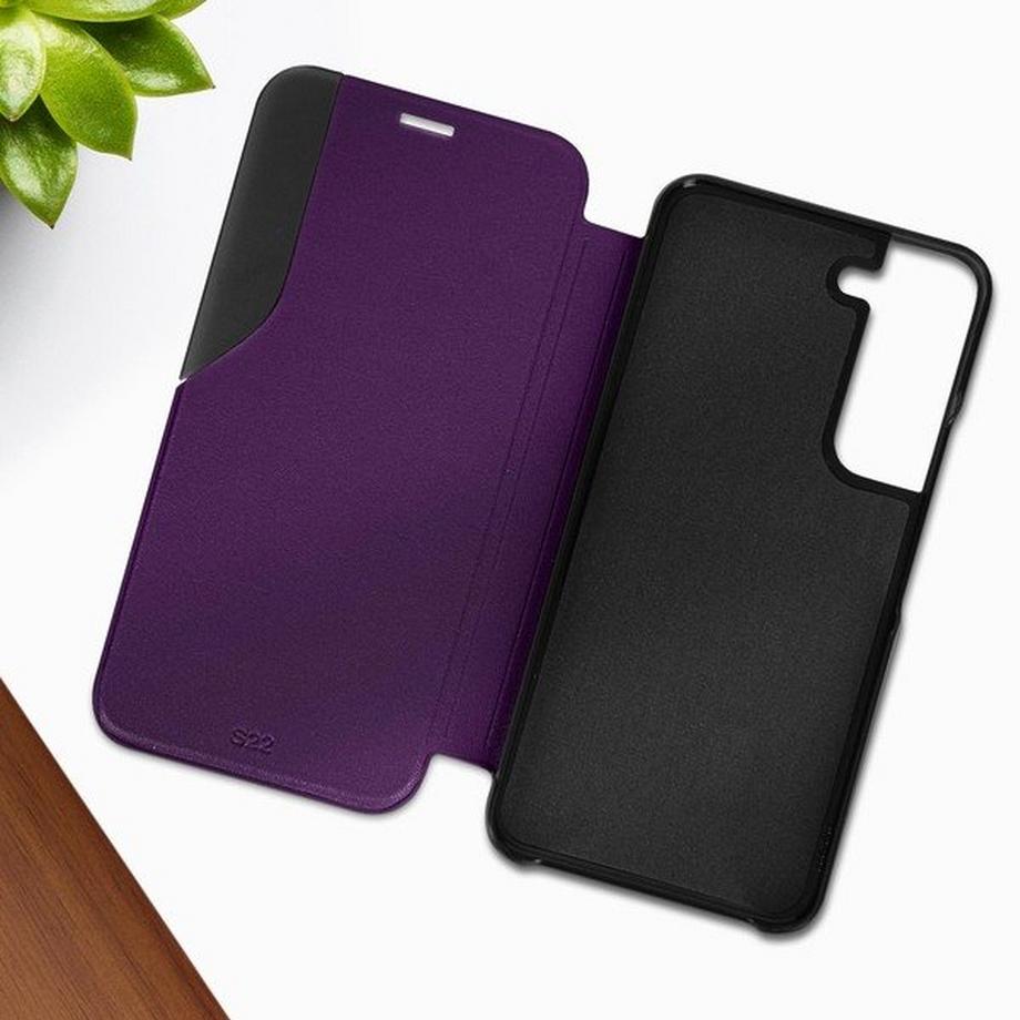 Avizar  Custodia Clear View Galaxy S22 Viola 