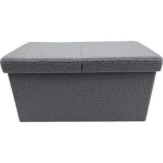 mutoni Pouf con contenitore Joris grigio  