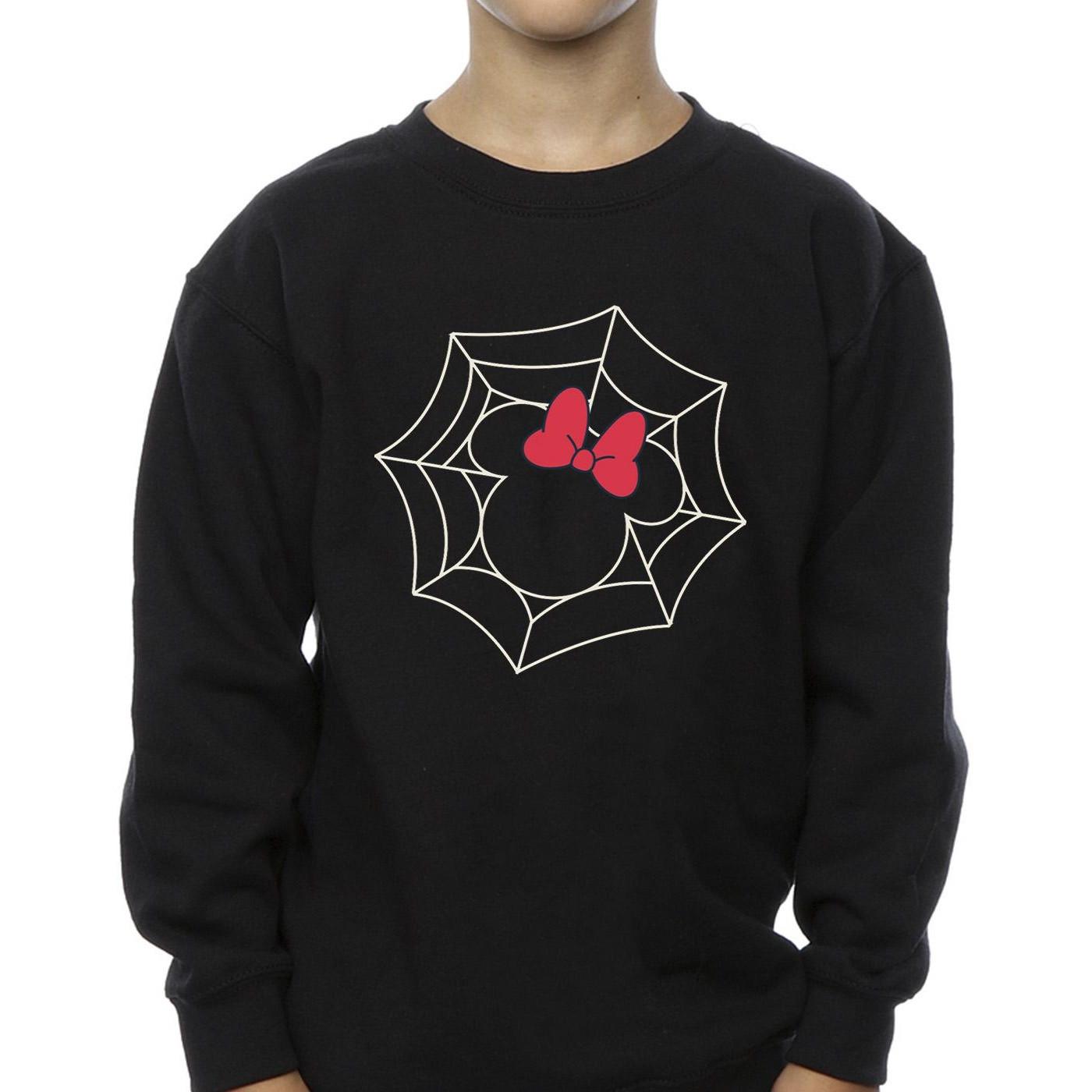 Disney  Minnie Mouse Spider Web Sweatshirt 