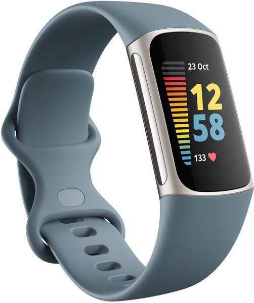 fitbit  Fitbit Charge 5 Tracker Platine avec Bracelet Bleu 