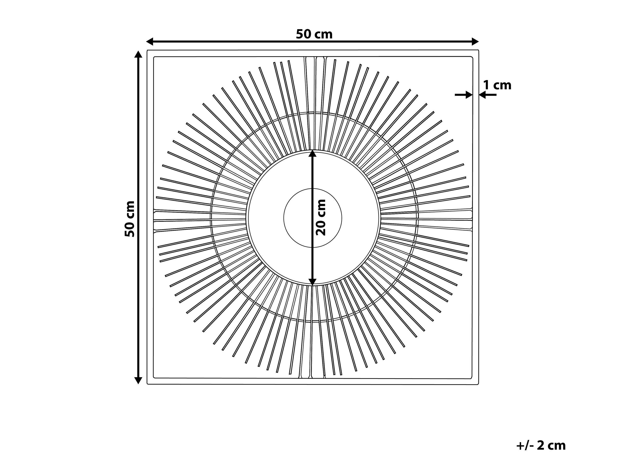 Beliani Wanddekoration aus Metall Modern MERCURY  