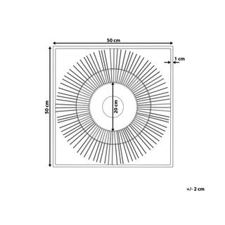 Beliani Decorazione da parete en Metallo Moderno MERCURY  