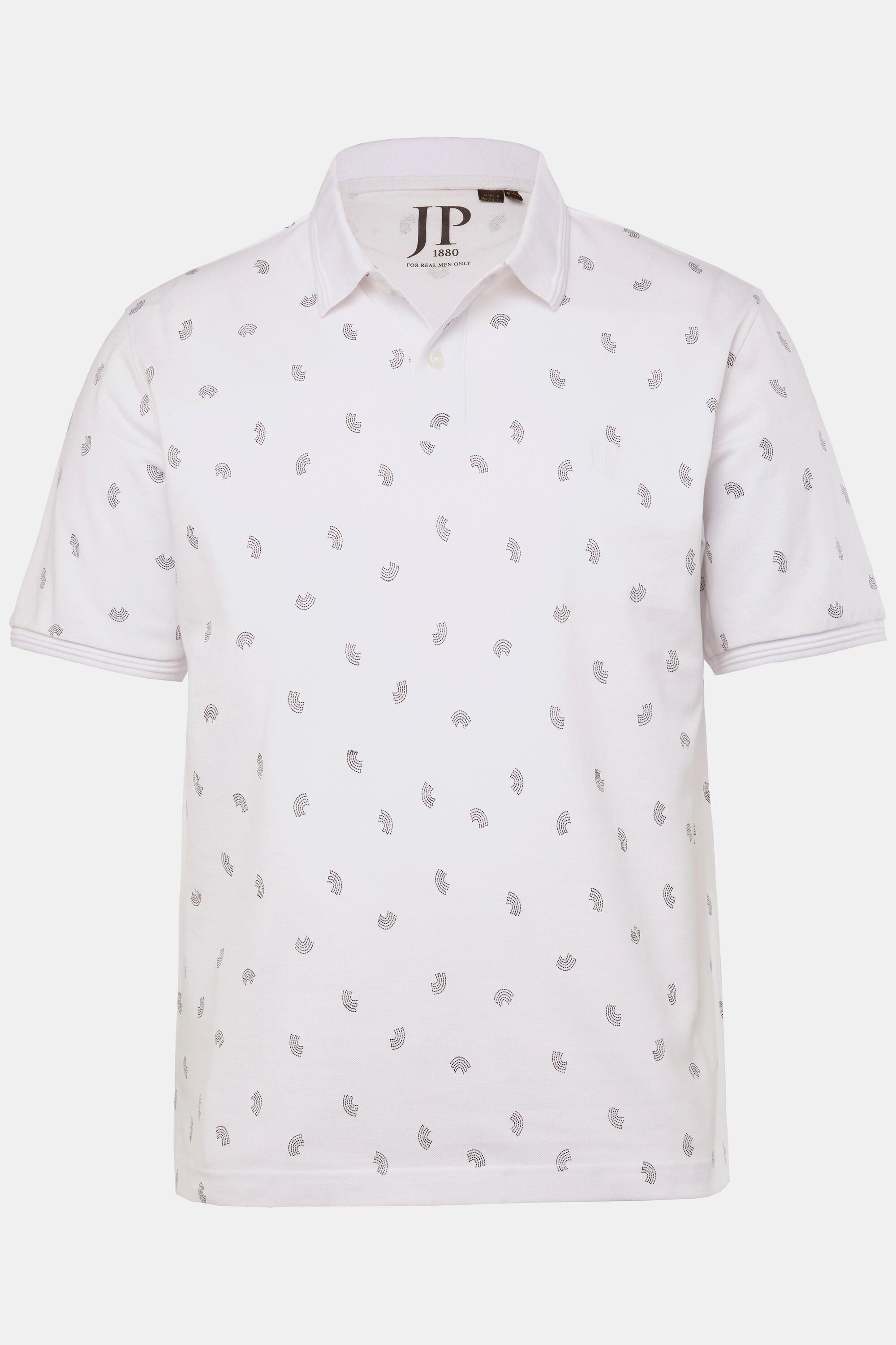 JP1880 Piqué Halbarm Poloshirt Alloverdruck  