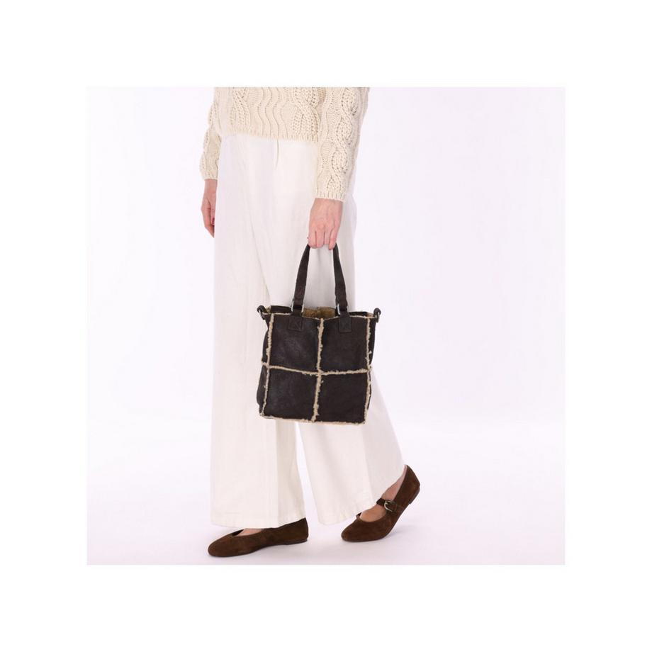 BURKELY Sac cabas patchwork  