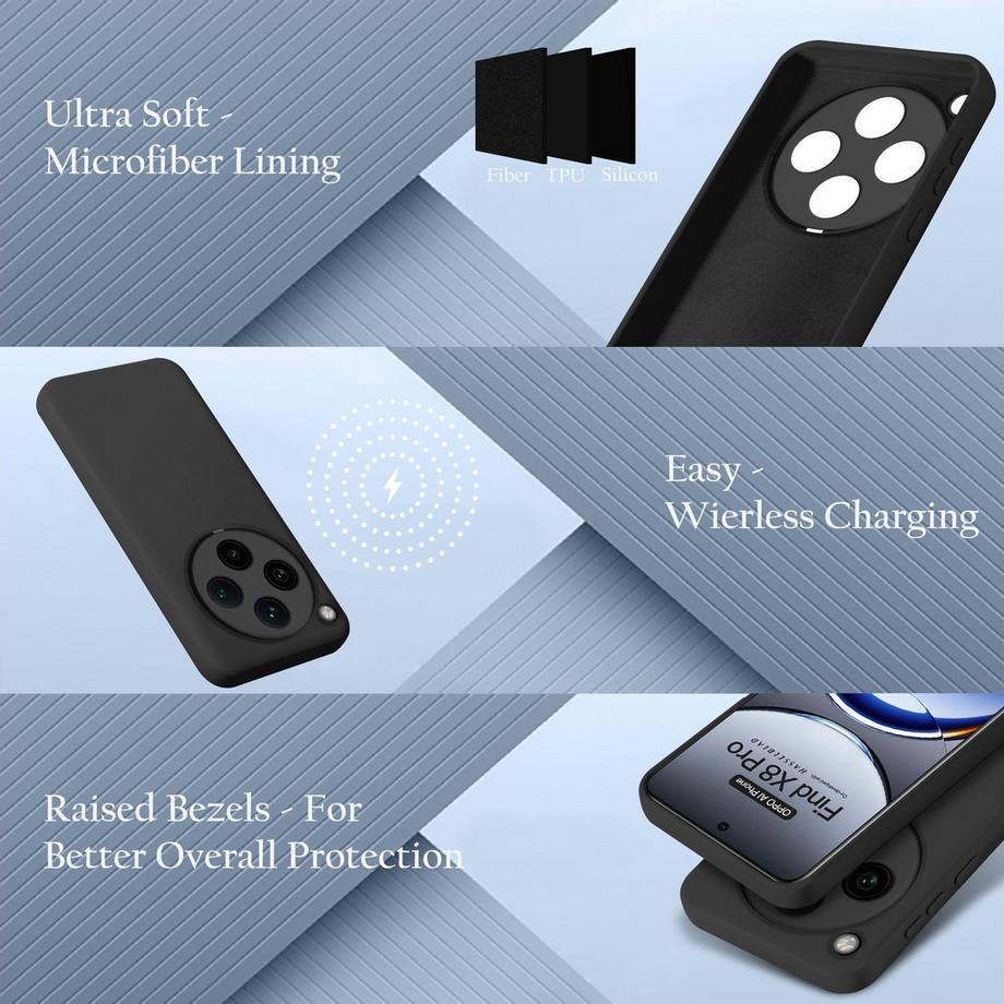 Cadorabo  Oppo Find X8 Pro Hülle im Liquid Case Design 