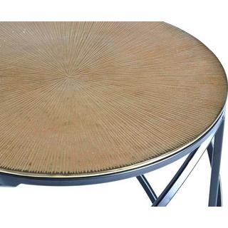 mutoni Table d'appoint Erendira Bronze ronde 45x45  