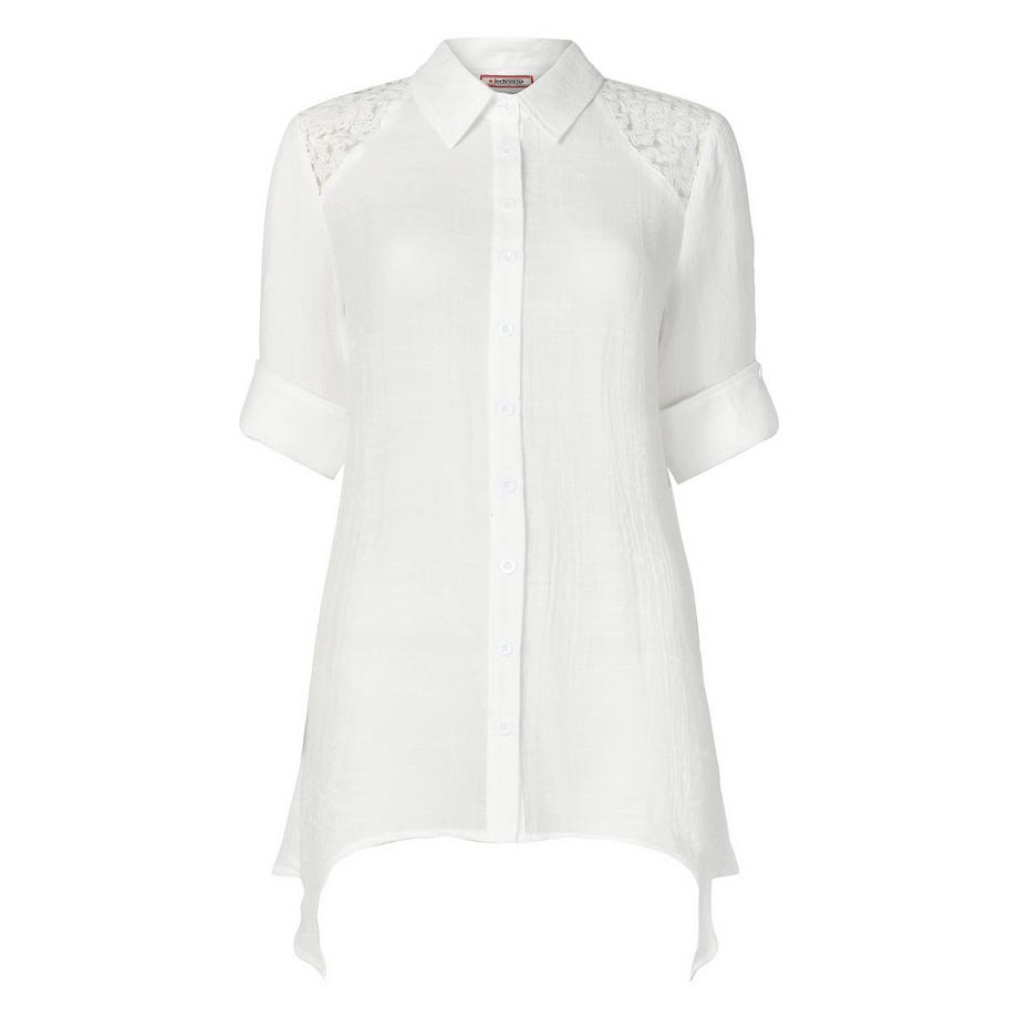 Joe Browns Bluse mit Zipfelsaum und Spitzendetail  