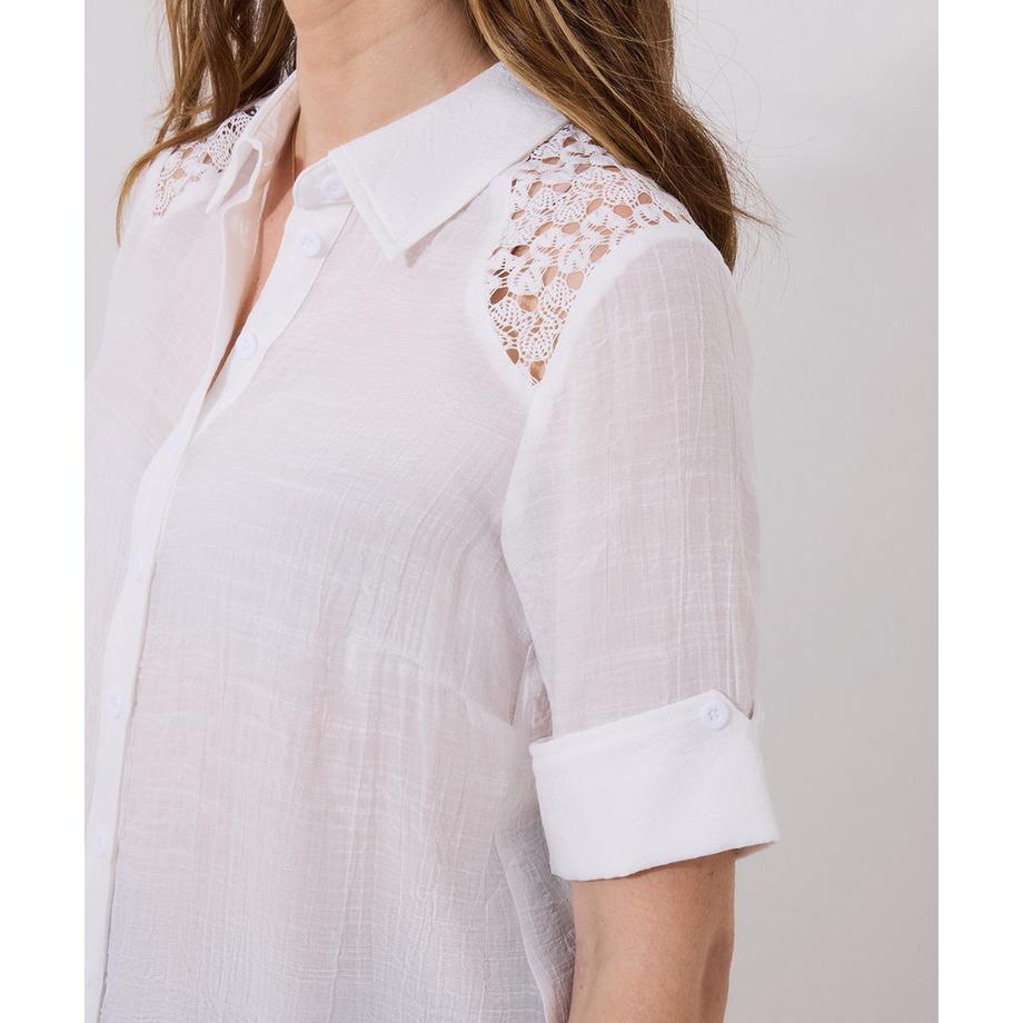 Joe Browns Bluse mit Zipfelsaum und Spitzendetail  