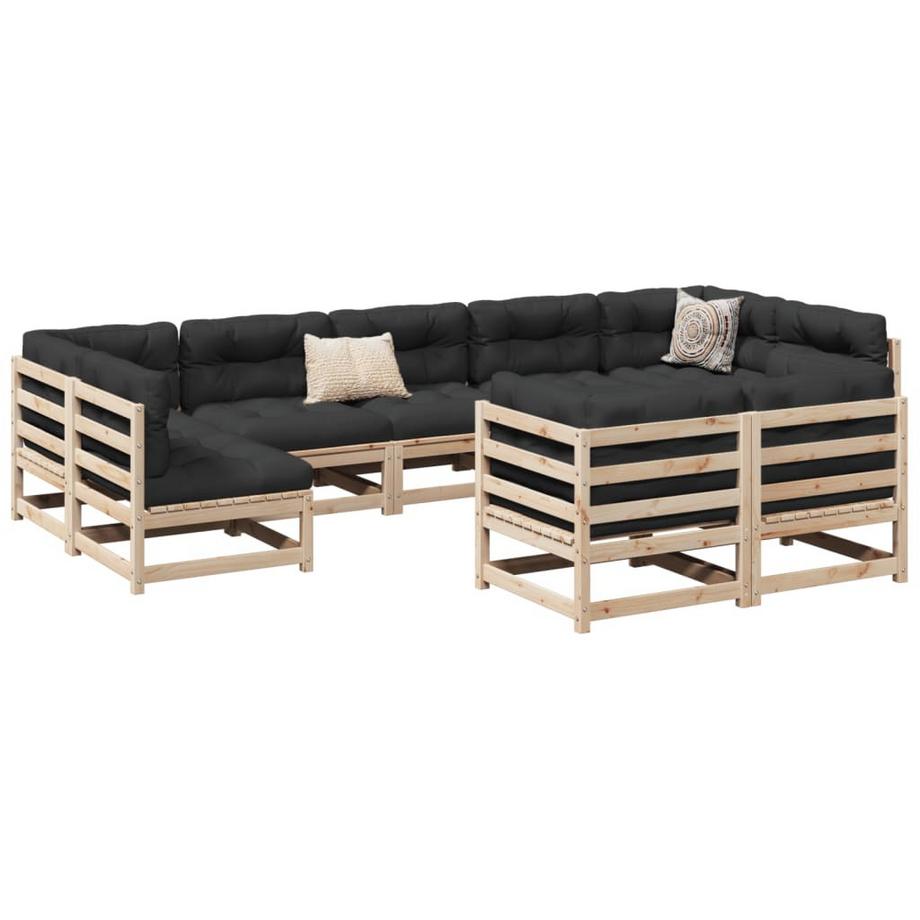 VidaXL set divano da giardino Legno di pino  