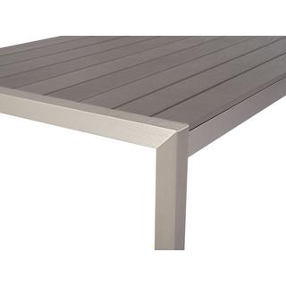 Beliani Table de salle à manger de jardin en Bois synthétique Industriel VERNIO  